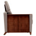 Sleep Sofa, with Wood Recessed Arm