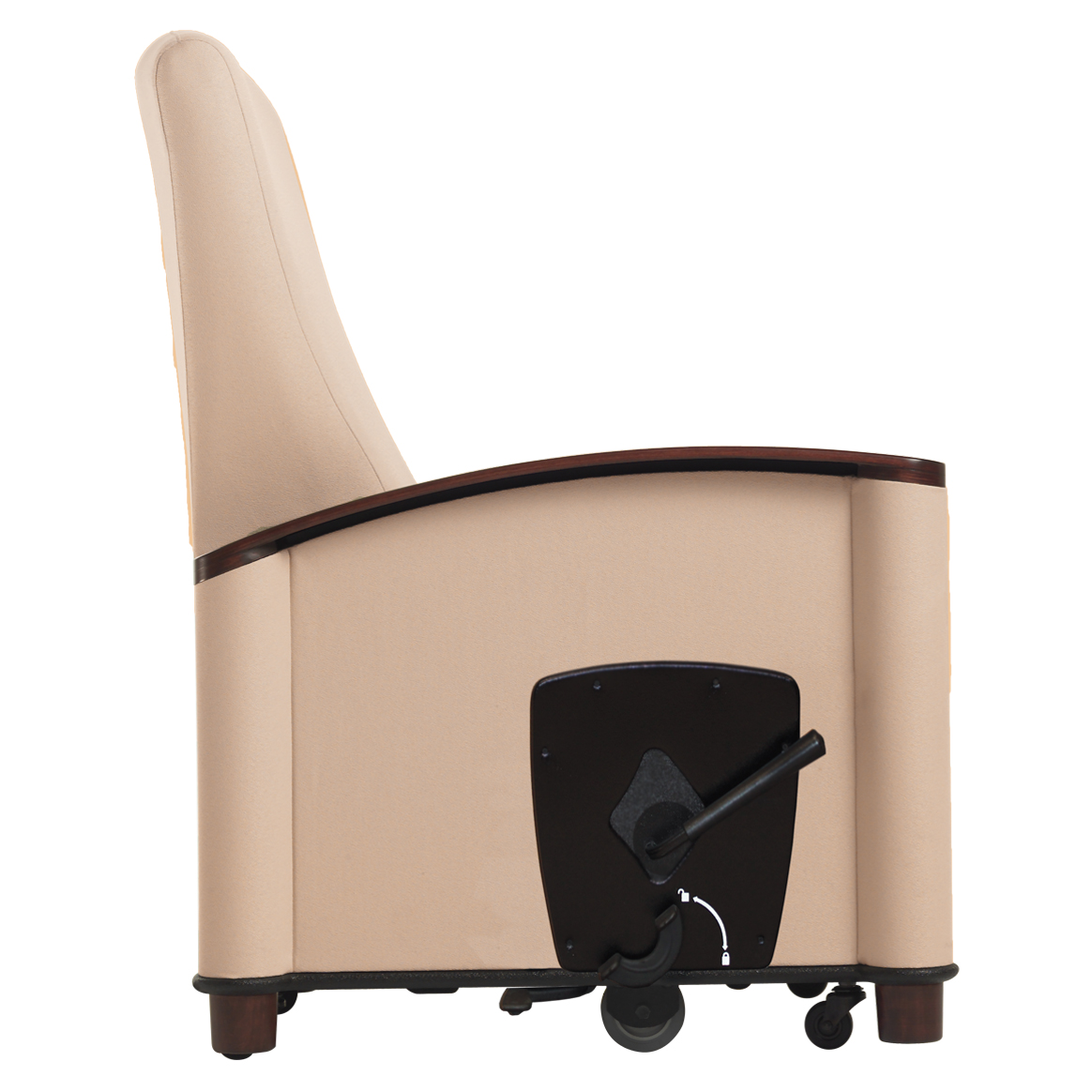Orthopedic Recliner, with Wood Cap Wieland Healthcare Furniture