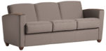 Sofa, with Arcing Arm and Wood Cap