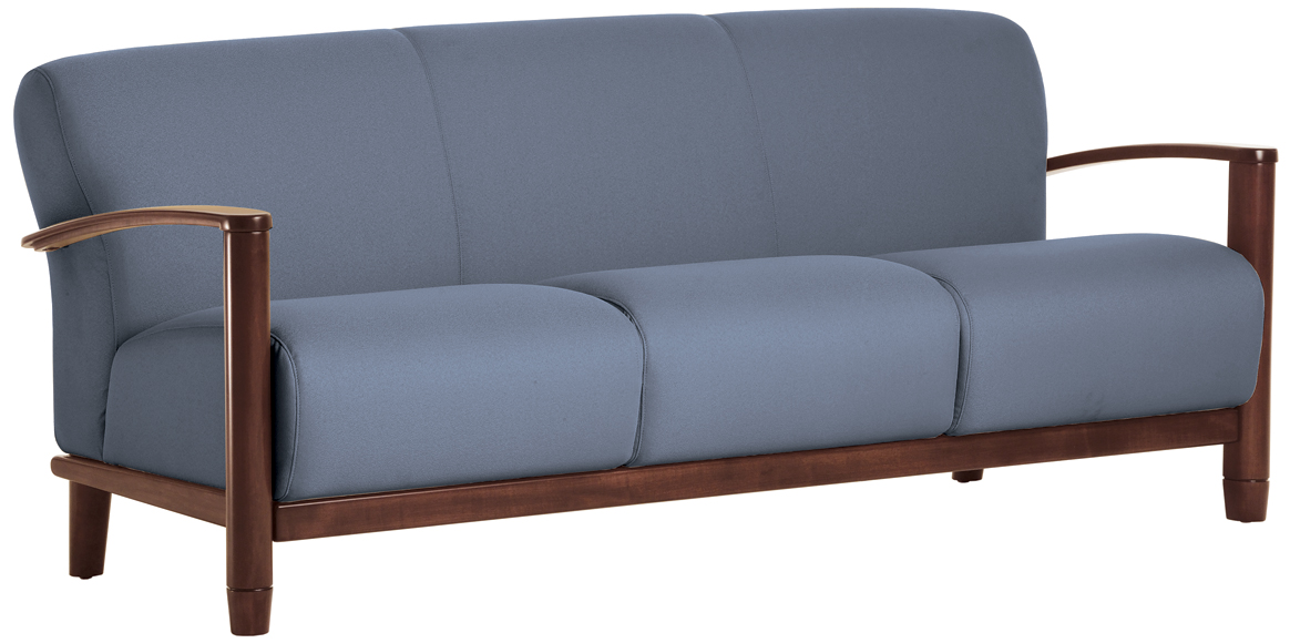 Sofa With Wood Arm Wieland Healthcare Furniture