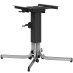 Metal Base, with Black Wrinkle Finish and Chrome Legs