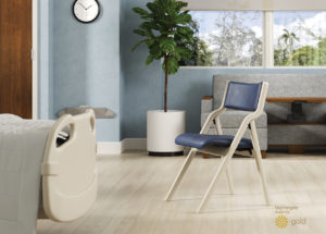 perk folding chair with sleepToo® and Smartrail®