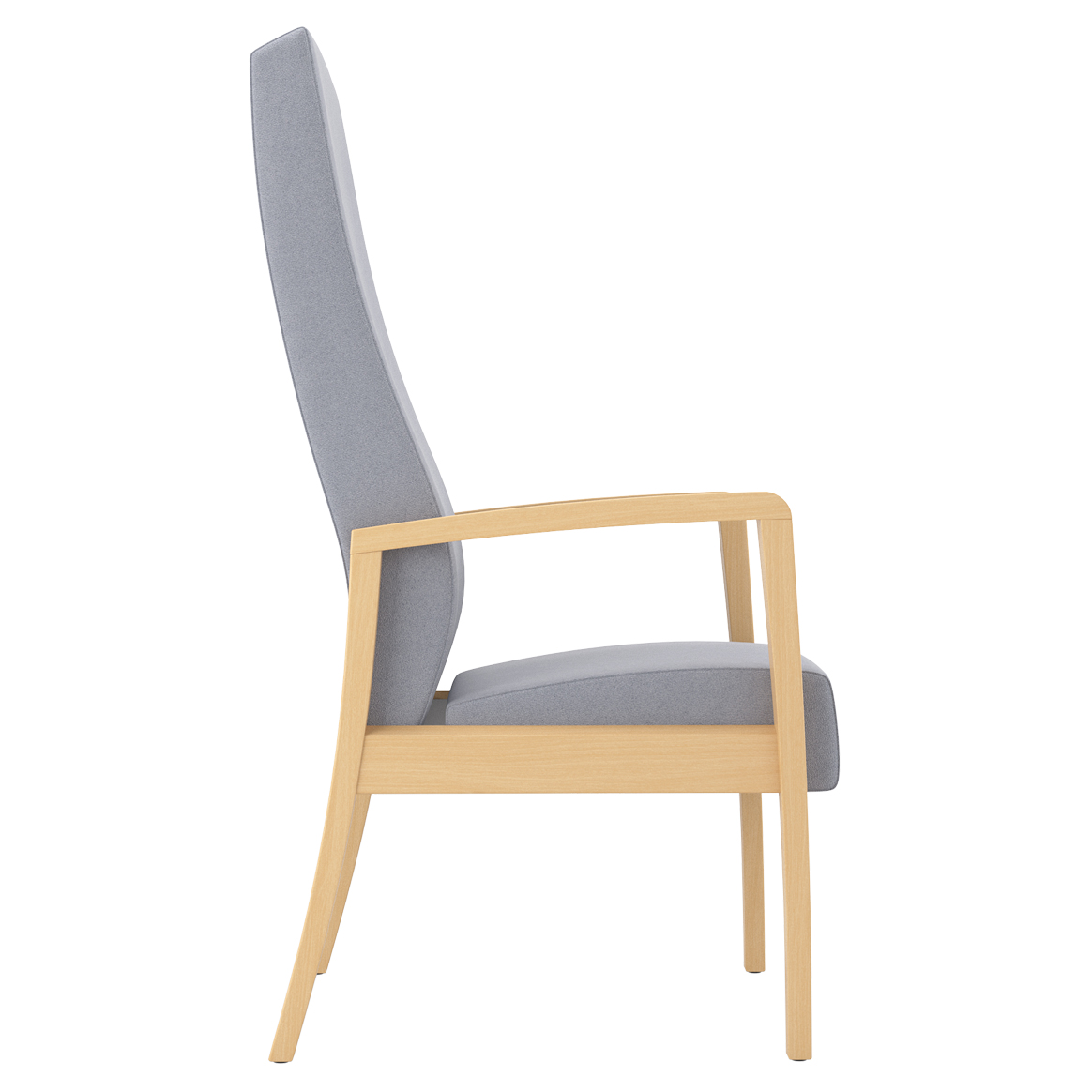 Patient Chair, Wood Arm, High Back Wieland Healthcare Furniture