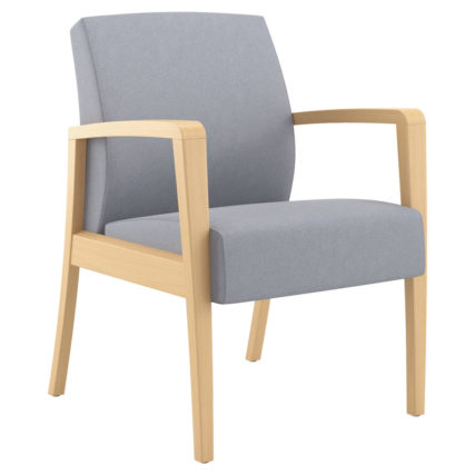 Monroe Flex Back Chair, Wood Arm
