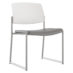 Upland Side Chair, Wide, Poly Seat, Plastic Back, Sled Base