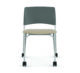 Delta task chair, uph seat and plastic back, with casters