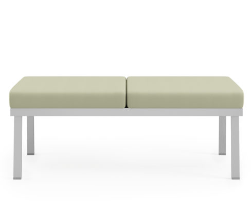 2-seat Bench, Fully Upholstered with Metal Frame
