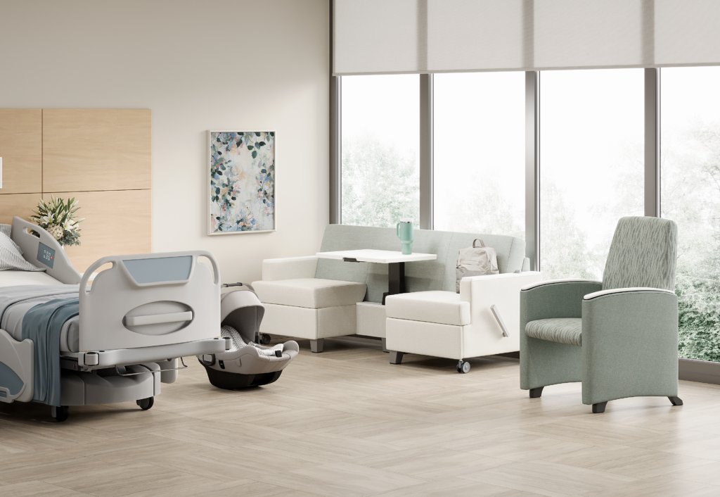 capital glider and sleepToo in patient room environment